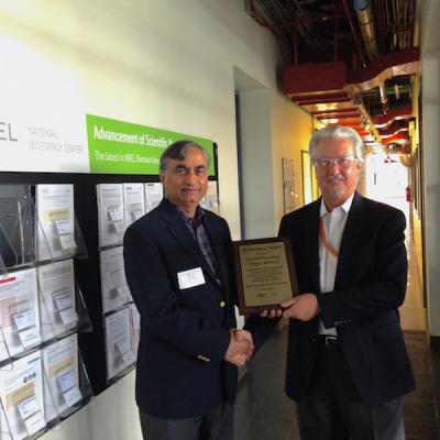Recognition Plaque To Nrel B